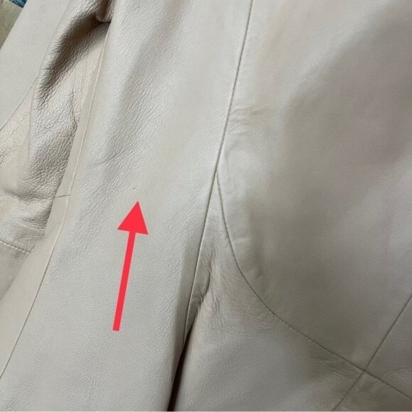 NWT Zara 100% Sheep Leather Jacket Front Zip Women Size Small - Picture 10 of 13